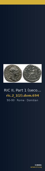 RIC II, Part 1 (second edition) Domitian 694 — CANOA