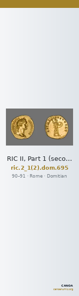 RIC II, Part 1 (second edition) Domitian 695 — CANOA
