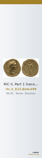 RIC II, Part 1 (second edition) Domitian 698 — CANOA