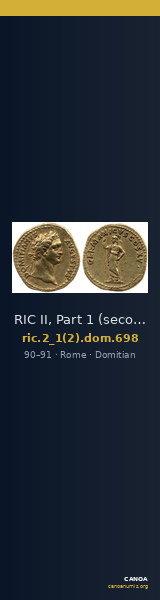 RIC II, Part 1 (second edition) Domitian 698 — CANOA