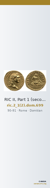RIC II, Part 1 (second edition) Domitian 699 — CANOA
