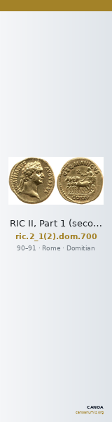 RIC II, Part 1 (second edition) Domitian 700 — CANOA