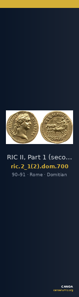 RIC II, Part 1 (second edition) Domitian 700 — CANOA