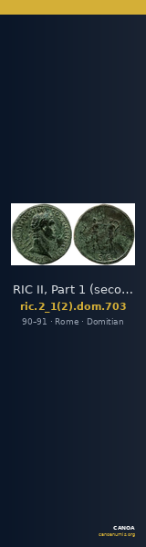 RIC II, Part 1 (second edition) Domitian 703 — CANOA