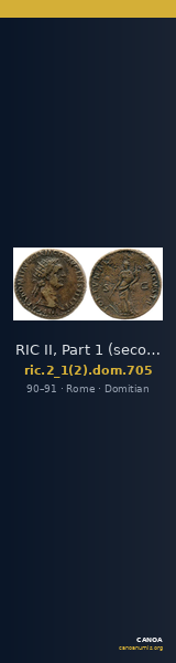 RIC II, Part 1 (second edition) Domitian 705 — CANOA