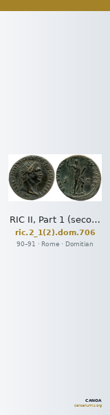 RIC II, Part 1 (second edition) Domitian 706 — CANOA
