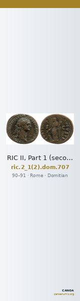 RIC II, Part 1 (second edition) Domitian 707 — CANOA