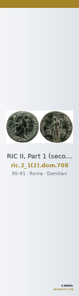 RIC II, Part 1 (second edition) Domitian 708 — CANOA