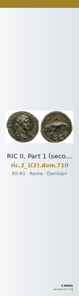 RIC II, Part 1 (second edition) Domitian 710 — CANOA