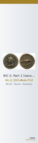 RIC II, Part 1 (second edition) Domitian 712 — CANOA