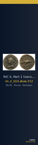RIC II, Part 1 (second edition) Domitian 712 — CANOA