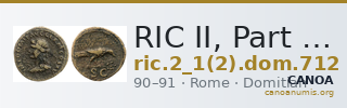RIC II, Part 1 (second edition) Domitian 712 — CANOA