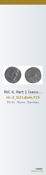RIC II, Part 1 (second edition) Domitian 715 — CANOA