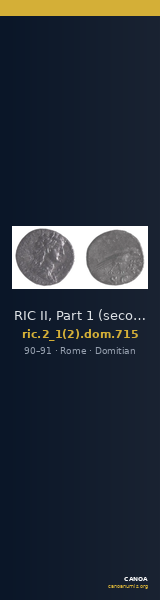 RIC II, Part 1 (second edition) Domitian 715 — CANOA