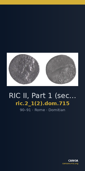 RIC II, Part 1 (second edition) Domitian 715 — CANOA