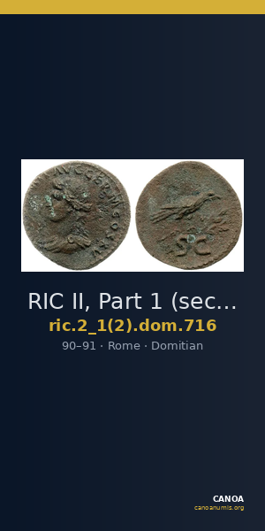 RIC II, Part 1 (second edition) Domitian 716 — CANOA