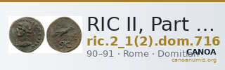 RIC II, Part 1 (second edition) Domitian 716 — CANOA