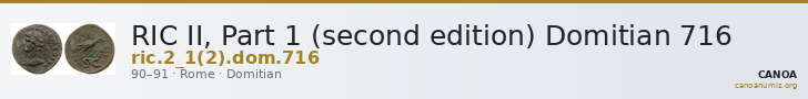 RIC II, Part 1 (second edition) Domitian 716 — CANOA