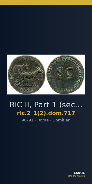 RIC II, Part 1 (second edition) Domitian 717 — CANOA