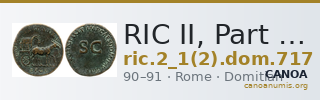 RIC II, Part 1 (second edition) Domitian 717 — CANOA