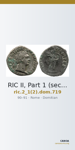 RIC II, Part 1 (second edition) Domitian 719 — CANOA