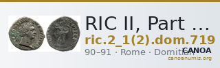 RIC II, Part 1 (second edition) Domitian 719 — CANOA