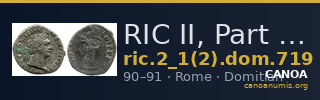 RIC II, Part 1 (second edition) Domitian 719 — CANOA
