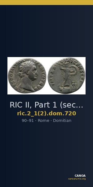 RIC II, Part 1 (second edition) Domitian 720 — CANOA