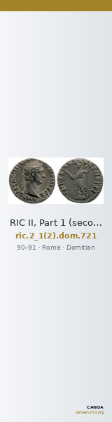RIC II, Part 1 (second edition) Domitian 721 — CANOA