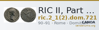 RIC II, Part 1 (second edition) Domitian 721 — CANOA