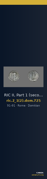 RIC II, Part 1 (second edition) Domitian 725 — CANOA