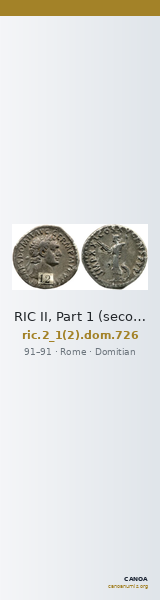 RIC II, Part 1 (second edition) Domitian 726 — CANOA