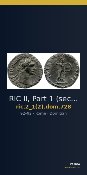 RIC II, Part 1 (second edition) Domitian 728 — CANOA