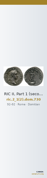 RIC II, Part 1 (second edition) Domitian 730 — CANOA
