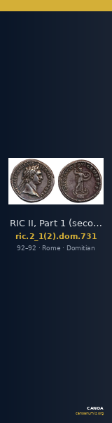 RIC II, Part 1 (second edition) Domitian 731 — CANOA