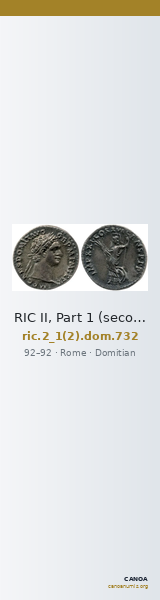 RIC II, Part 1 (second edition) Domitian 732 — CANOA