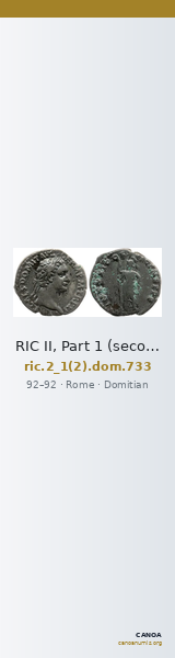 RIC II, Part 1 (second edition) Domitian 733 — CANOA