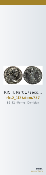 RIC II, Part 1 (second edition) Domitian 737 — CANOA