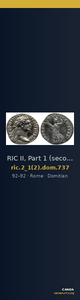 RIC II, Part 1 (second edition) Domitian 737 — CANOA
