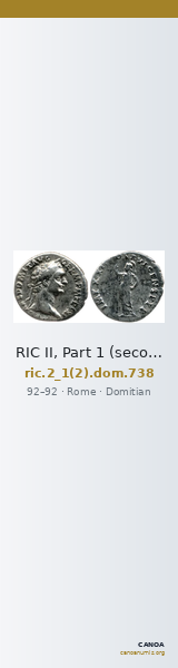 RIC II, Part 1 (second edition) Domitian 738 — CANOA