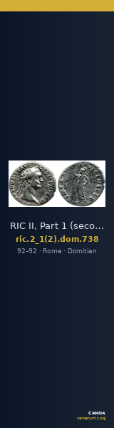 RIC II, Part 1 (second edition) Domitian 738 — CANOA