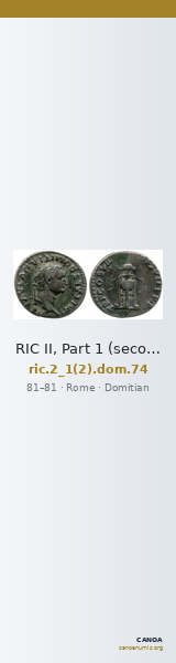 RIC II, Part 1 (second edition) Domitian 74 — CANOA