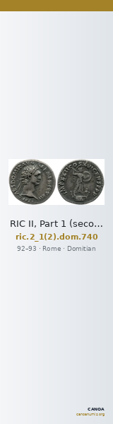 RIC II, Part 1 (second edition) Domitian 740 — CANOA
