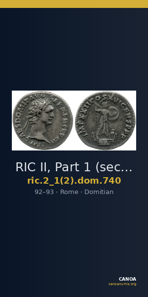 RIC II, Part 1 (second edition) Domitian 740 — CANOA
