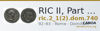 RIC II, Part 1 (second edition) Domitian 740 — CANOA