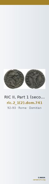RIC II, Part 1 (second edition) Domitian 741 — CANOA