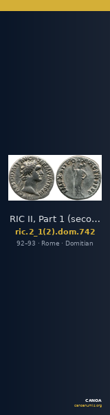 RIC II, Part 1 (second edition) Domitian 742 — CANOA