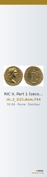 RIC II, Part 1 (second edition) Domitian 744 — CANOA