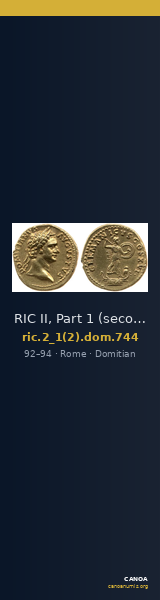 RIC II, Part 1 (second edition) Domitian 744 — CANOA