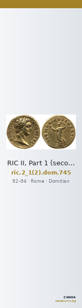 RIC II, Part 1 (second edition) Domitian 745 — CANOA